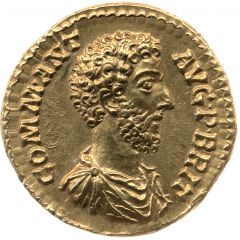 Aureus - Commodus P M TR P X IMP VII COS IIII P P VIRT AVG