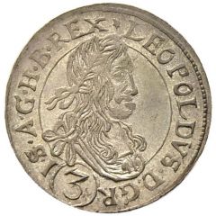 3 Kreuzers - Leopold I Neuburg am Inn