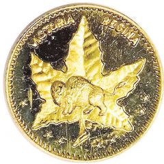 1 Dollar - Manitoba Maple Leaf and Bison