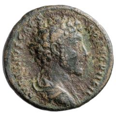As - Marcus Aurelius TR POT VI COS II S C, Minerva and Victory