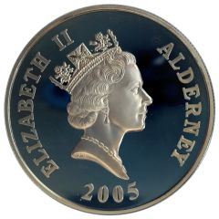 5 Pounds - Elizabeth II End of World War II, Silver Proof