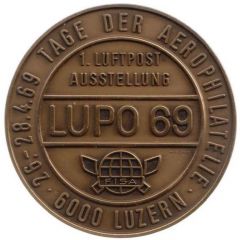 Postal aviation exhibition `LUPO 69` Lucerne