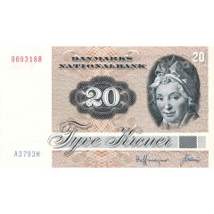 20 Kroner 'Spurve' Painting and Animal