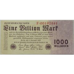 1 000 000 000 000 Mark Reichsbanknote