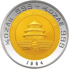 10 Yuan Panda, Bimetallic