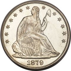 1/2 Dollar `Seated Liberty Half Dollar` without date arrows, with motto