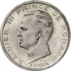 5 Francs - Rainier III Piedfort Essai