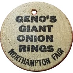 Wooden Nickel - Geno`s Giant Onion Rings