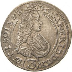 3 Kreuzers - Karl Friedrich