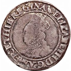 1 Shilling - Elizabeth I 2nd issue