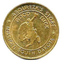 Token - Abourezk`s Store Mission, South Dakota