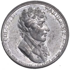 Medal - George III Gwyllym Lloyd Wardle, white metal