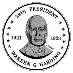 Token - Shell`s Mr. President Coin Game Warren G. Harding