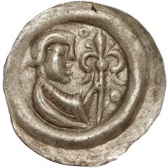 Denier Bracteate - Leszek the White Kraków mint