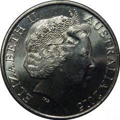 20 Cents - Elizabeth II 4th Portrait - Home Front