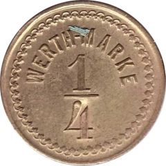 Token - Werth-Marke 1/4