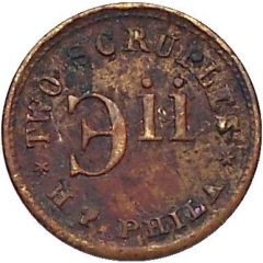 2 Scruples - H. T. Phila / H. Troemner Philadelphia, Pennsylvania