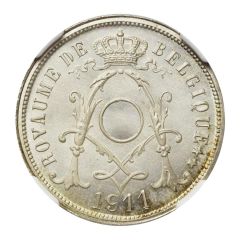 25 Centimes - Albert I French text - Pattern Strike