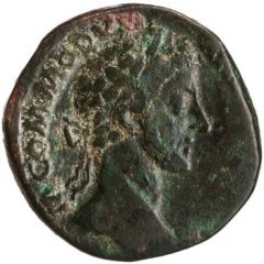 Sestertius - Commodus LIBERALITAS AVG P M TR P V IMP IIII COS III P P S C, Liberalitas