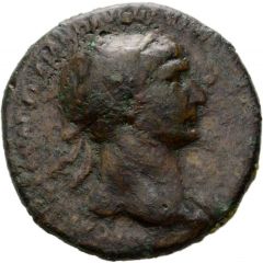 As - Trajan S P Q R OPTIMO PRINCIPI S C, Jupiter and Victory
