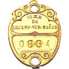 Dog Tax Token Chalon sur Saone