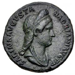 Dupondius or As - Sabina IVNONI REGINAE S C, Juno