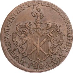 Rechenpfennig Johann Benjamin Hecht