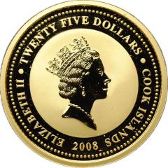25 Dollars - Elizabeth II White Swans
