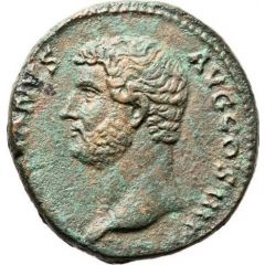 Dupondius or As - Hadrian ADVENTVI AVG IVDAEAES C, Judea