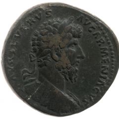 Sestertius - Lucius Verus TR POT V IMP II COS II S C