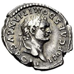 Denarius - Domitian P P COS VII DES VIII
