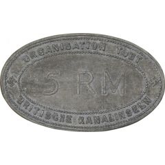 5 Reichmarks Organisation Todt, Channel Islands