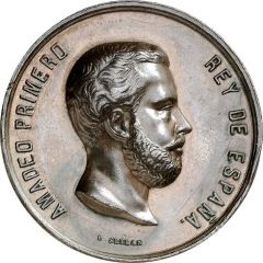 Medal - Amadeo I coming of the king from Italy