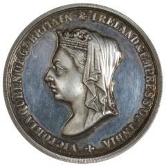 Medal - Victoria Golden Jubilee, Worcester, silver