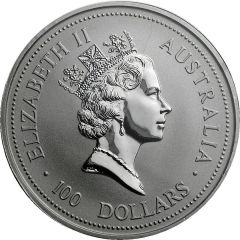 100 Dollars - Elizabeth II 3rd Portrait - Koala - Platinum
