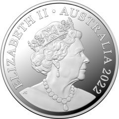 1 Dollar - Elizabeth II 6th portrait - Australian Dinosaurs - Silver Proof