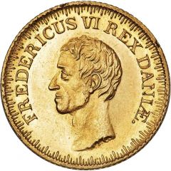 1 Frederik d`Or - Frederik VI Type 2, first head