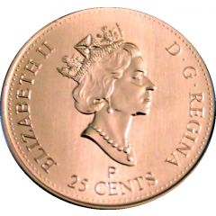 25 Cents - Elizabeth II Canada Day