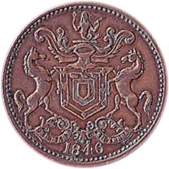 1/2 Penny - Rutherford Harbour Grace