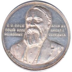 Medal - E.W. Cole Cole`s Book Arcade