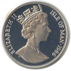 1 Crown - Elizabeth II World Cup - silver plated proof