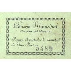 1 Peseta Cervera del Maestre