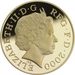 5 Pounds - Elizabeth II Queen Mother 100th Birthday, Gold Proof