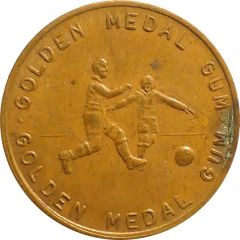 Medal - Golden Medal Gum Football