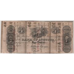 4 Dollars Bank of Augusta