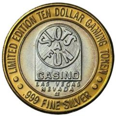 10 Dollar Gaming Token - Slots A Fun Casino Las Vegas, Nevada