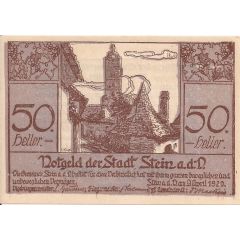 50 Heller Stein an der Donau