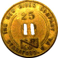 25 Cents -The New River Company Stanaford, West Virginia