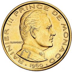 1 Franc - Rainier III Piedfort Essai