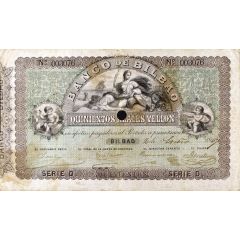 500 Reales de Vellón Banco de Bilbao